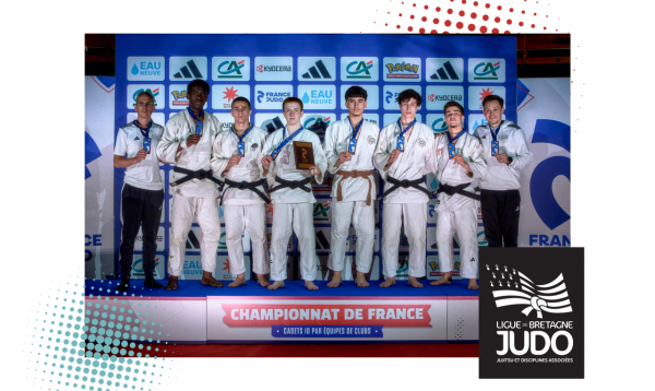 Championnat de France par équipes cadets – 1ère Division : le CPB Rennes Judo monte sur le podium